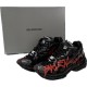 (Free Shipping)Balenciaga Runner Black And Red Characters, 677402 W3RB1 0102