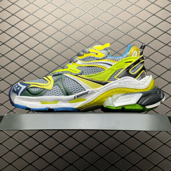 (Free Shipping)MEN'S RUNNER 2.0 SNEAKER IN WHITE/YELLOW/BLUE