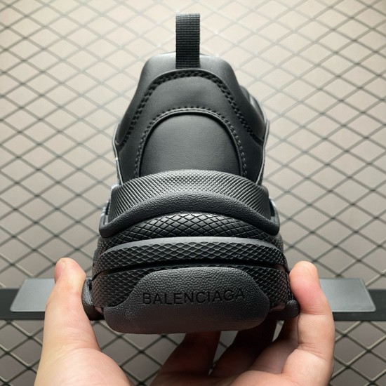 (Free Shipping)Balenciaga Triple S Sneake Black