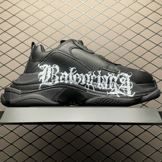 (Free Shipping)Balenciaga Triple S Sneake Black