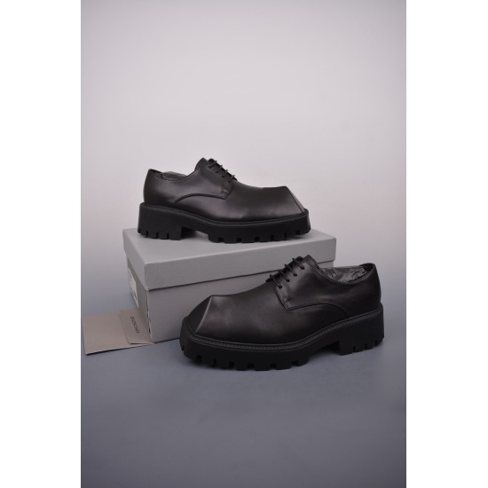 (Free Shipping)Balenciaga Rhino Derby Black