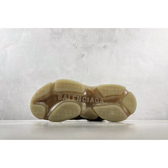 (Free Shipping)Balenciaga Triple S Clear Sole Beige