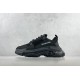 (Free Shipping)Balenciaga Triple S Clear Sole Black