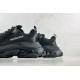 (Free Shipping)Balenciaga Triple S Clear Sole Black