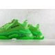 (Free Shipping)Balenciaga Triple S Clear Sole Fluo Green