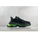 (Free Shipping)Balenciaga Triple S Black Yellow Fluo