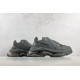 (Free Shipping)Balenciaga Triple S Clear Sole Dark Grey