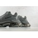 (Free Shipping)Balenciaga Triple S Clear Sole Dark Grey