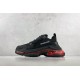 (Free Shipping)Balenciaga Triple S Clear Sole Neon Pink