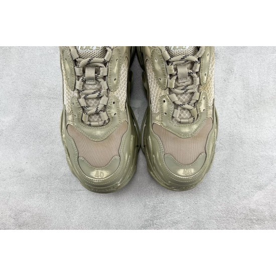 (Free Shipping)Balenciaga Triple S Faded Beige