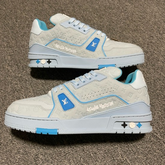 (Free Shipping)(5% off discount:WUKE5)Tyler x Louis Vuitton Trainer Blue