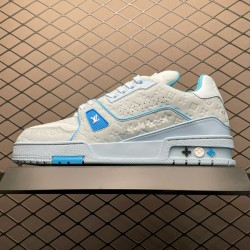 (Free Shipping)(5% off discount:WUKE5)Tyler x Louis Vuitton Trainer Blue