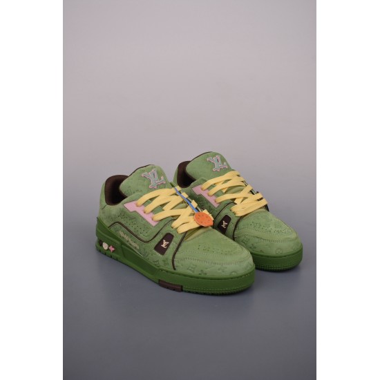 (Free Shipping)(5% off discount:WUKE5)Tyler x Louis VuittonTrainer Sneaker Green