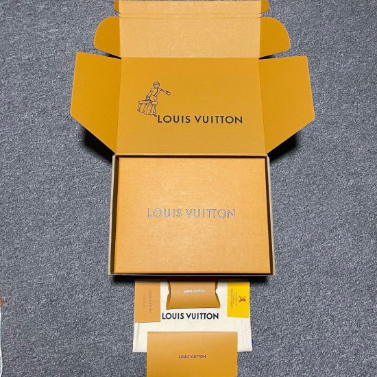 (Free Shipping)Louis Vuitton LV Trainer Sneaker Damier Pop Yellow