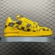 (Free Shipping)Louis Vuitton LV Trainer Sneaker Damier Pop Yellow