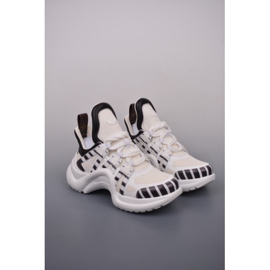 (Free Shipping)Louis Vuitton Archlight Sneaker Black White