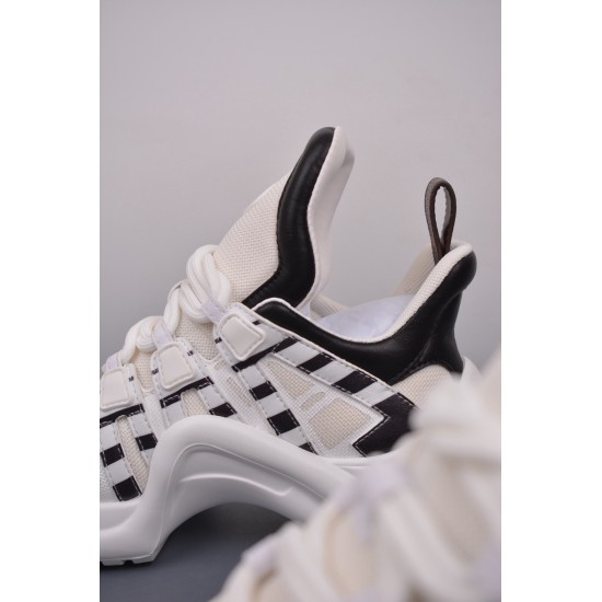 (Free Shipping)Louis Vuitton Archlight Sneaker Black White