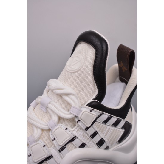 (Free Shipping)Louis Vuitton Archlight Sneaker Black White