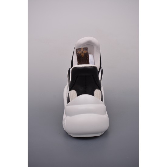 (Free Shipping)Louis Vuitton Archlight Sneaker Black White