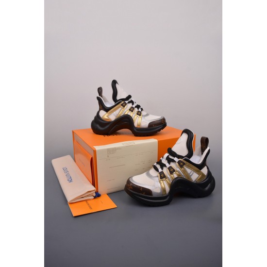 (Free Shipping)Louis Vuitton Archlight Sneaker Glod