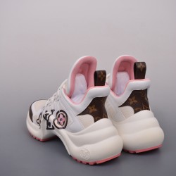 (Free Shipping)Louis Vuitton Archlight Sneaker Pink White