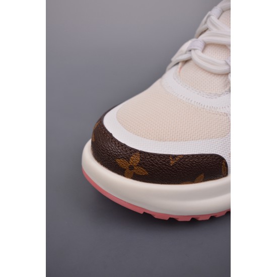 (Free Shipping)Louis Vuitton Archlight Sneaker Pink White