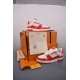 (Free Shipping)Louis Vuitton Trainer #54 Signature Red White