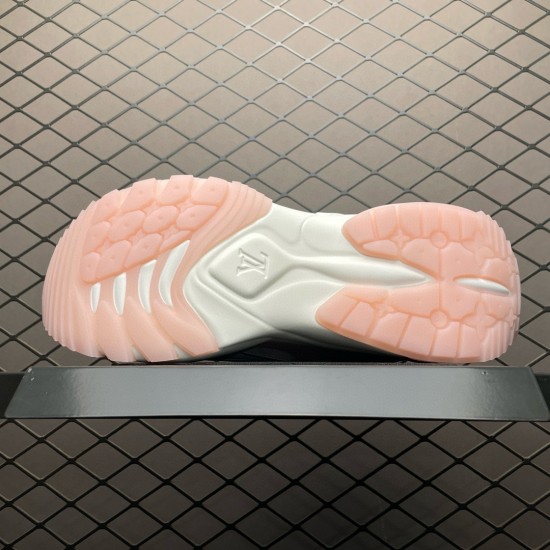 (Free Shipping)Louis Vuitton Run Away Sneaker Pink