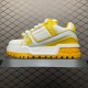 (Free Shipping)Louis Vuitton Trainer Maxi Grey Yellow