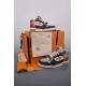 (Free Shipping)Louis Vuitton LV Trainer Red Grey Black