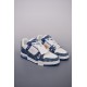 (Free Shipping)Louis Vuitton Trainer #54 Signature Blue White