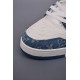 (Free Shipping)Louis Vuitton Trainer #54 Signature Blue White