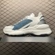 (Free Shipping)Louis Vuitton RUN 55 WMS White Blue