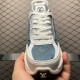 (Free Shipping)Louis Vuitton RUN 55 WMS White Blue