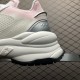 (Free Shipping)Louis Vuitton RUN 55 WMS White Pink