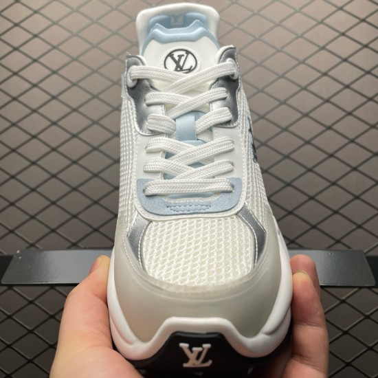 (Free Shipping)Louis Vuitton RUN 55 WMS White