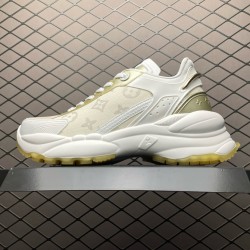 (Free Shipping)Louis Vuitton RUN 55 WMS Yellow