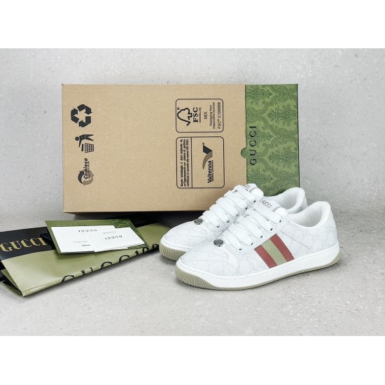 (Free Shipping)Gucci Screener GG Canvas white _546551 9Y920 9666