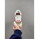 (Free Shipping)Gucci Re-Web Leather Sneakers Red