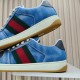 (Free Shipping)Gucci Ace 'Blue Velvet'