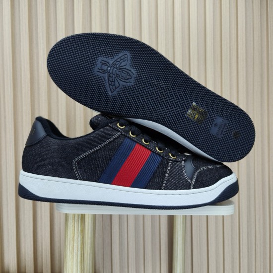 (Free Shipping)Gucci Ace 'Black Velvet'