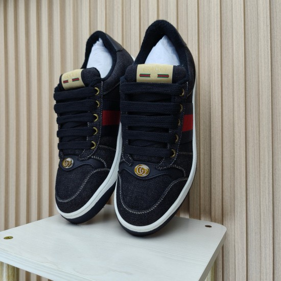 (Free Shipping)Gucci Ace 'Black Velvet'