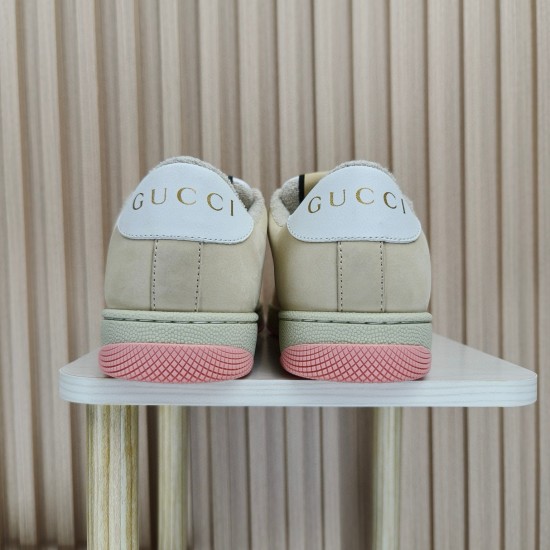 (Free Shipping)Gucci Screener GG Canvas Pink