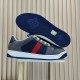 (Free Shipping)Gucci GG Screener 'Grey Navy'