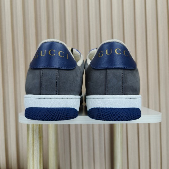 (Free Shipping)Gucci GG Screener 'Grey Navy'