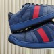 (Free Shipping)Gucci Screener 'GG Supreme - Dark Blue Red'