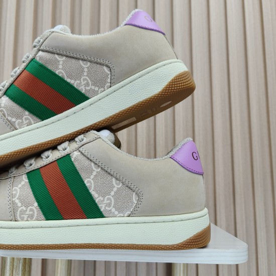 (Free Shipping)Gucci Wmns Screener 'GG Crystals - Purple Green Red'