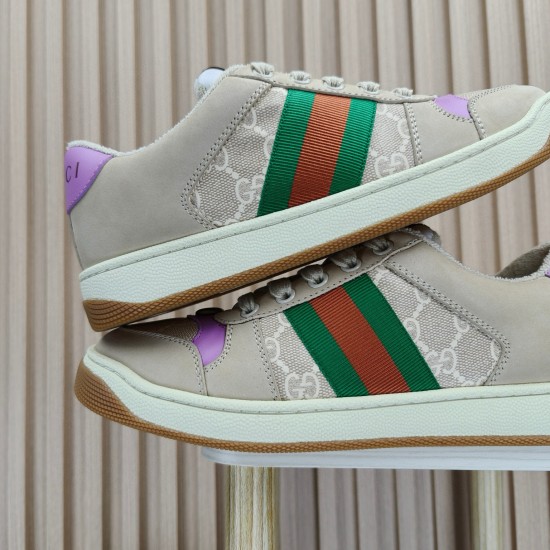 (Free Shipping)Gucci Wmns Screener 'GG Crystals - Purple Green Red'