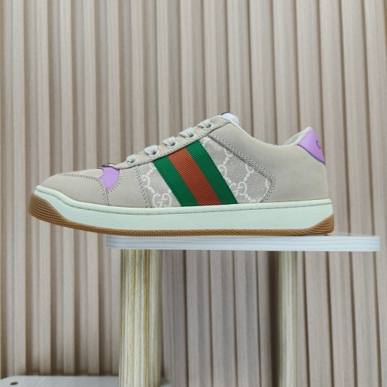 (Free Shipping)Gucci Wmns Screener 'GG Crystals - Purple Green Red'