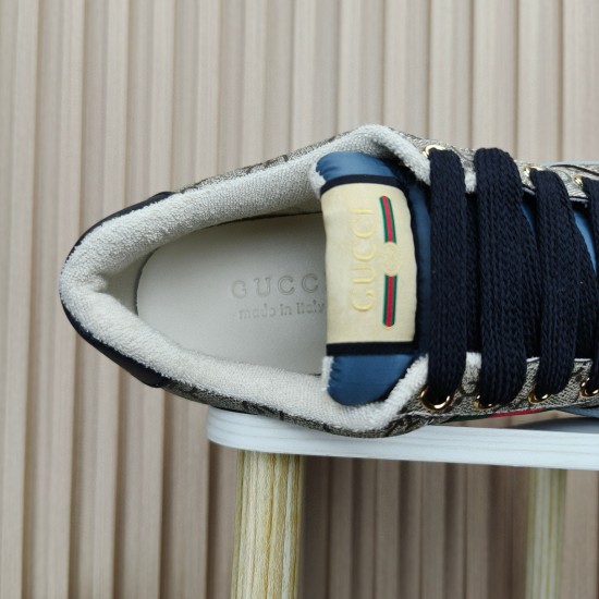 (Free Shipping)Gucci Screener Sneaker 'GG Monogram - Beige'